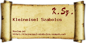 Kleineisel Szabolcs névjegykártya